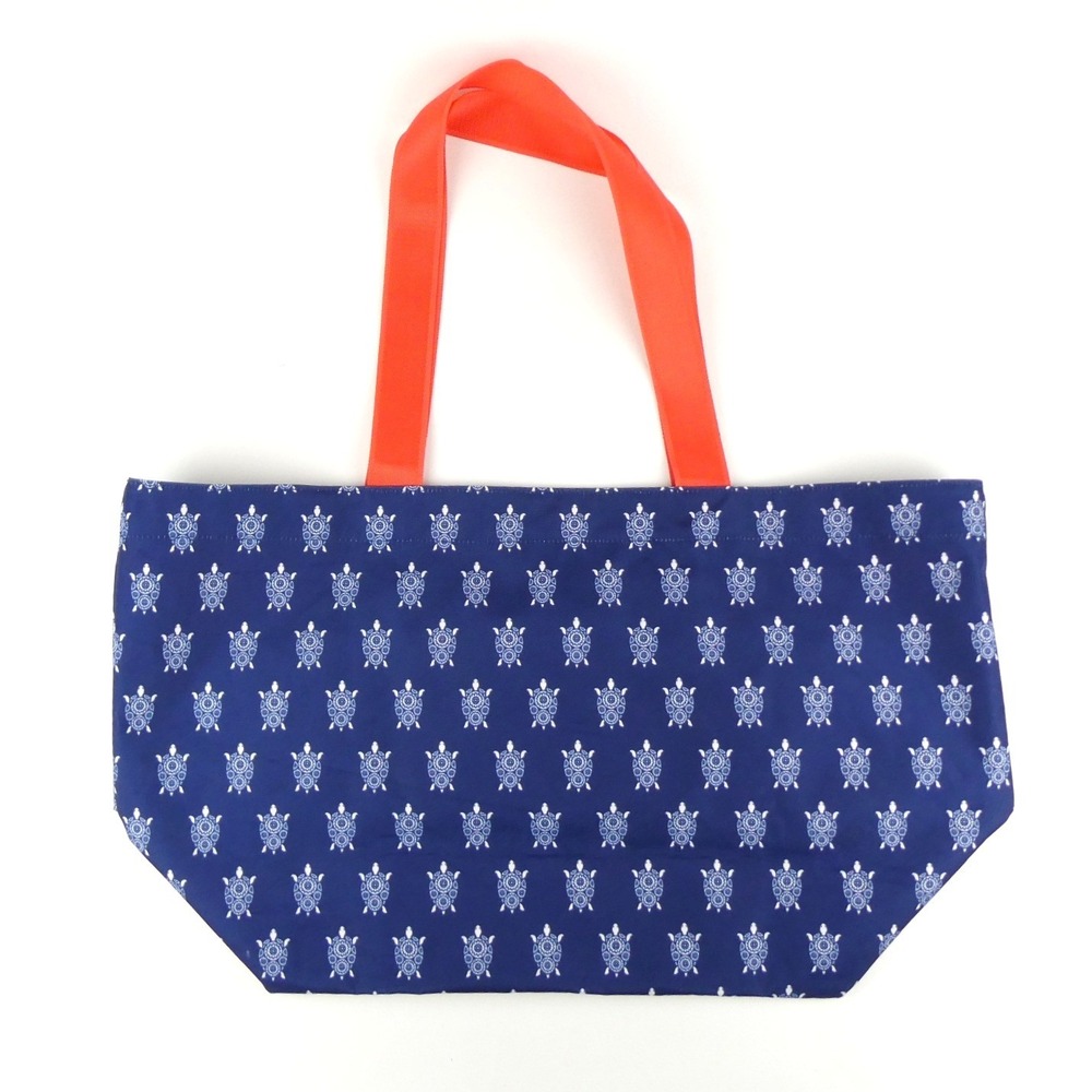 Vera Bradley Just Turtles Blue Large Tote - Picture 3 of 14